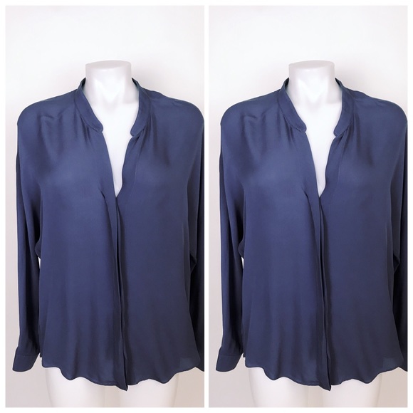Vince Tops - Vince LS Polyester Pop Over Blouse